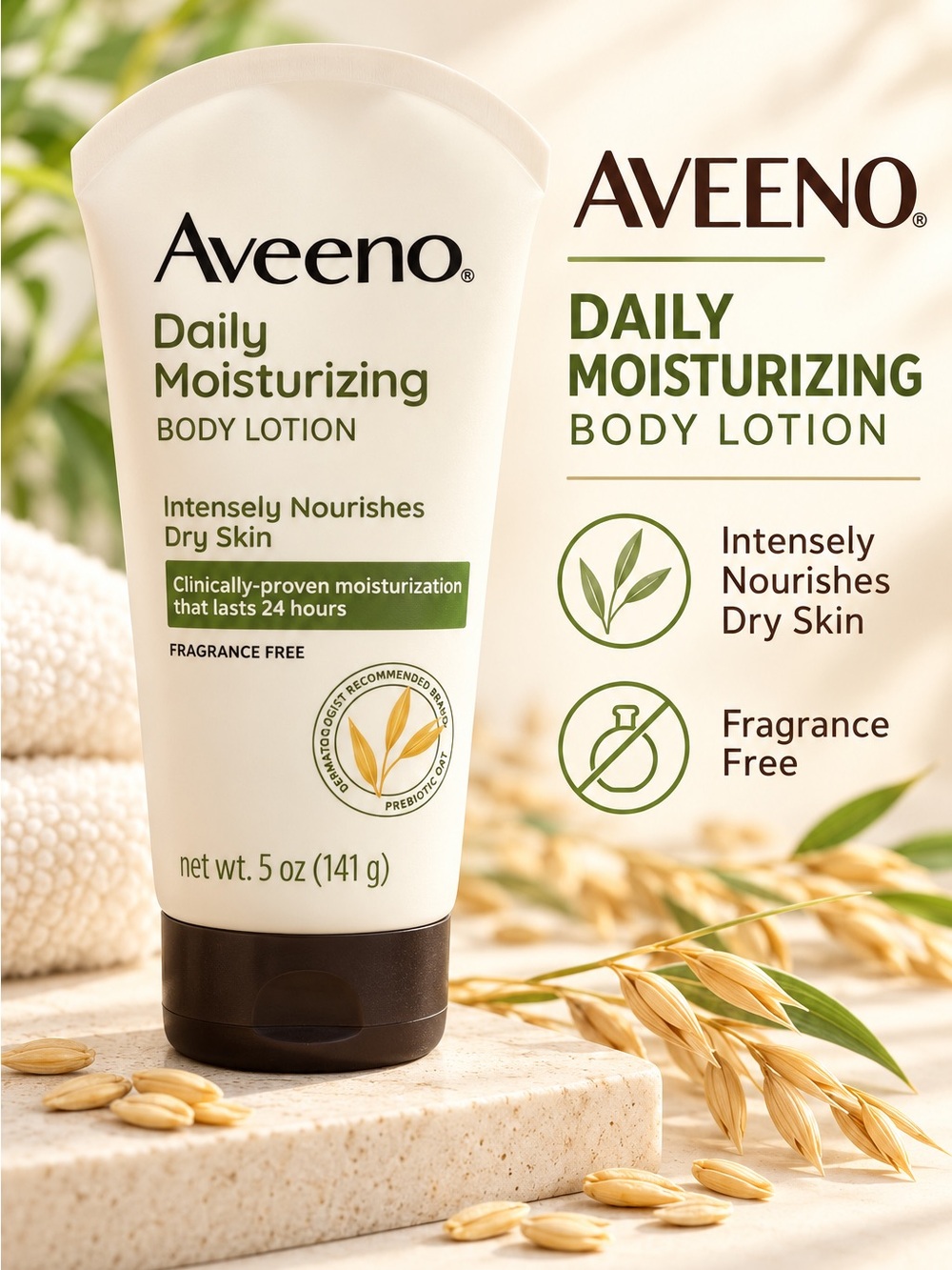 Daily Moisturizing Body Lotion For Dry Skin 5oz